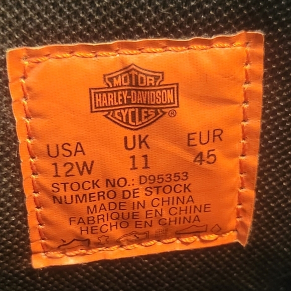 Harley Davidson Mens 12W Boots - Picture 4 of 4